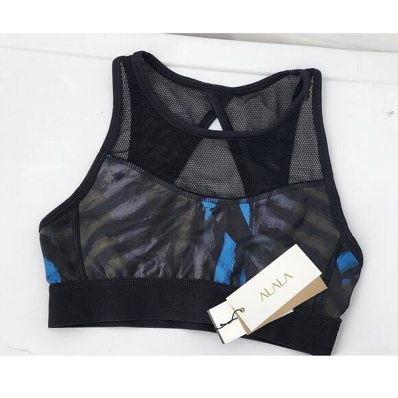 New NWT ALALA Bolt Stripe Sports Bra Small Revolve - Picture 1 of 6